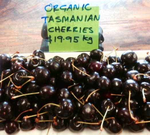 Organic cherries